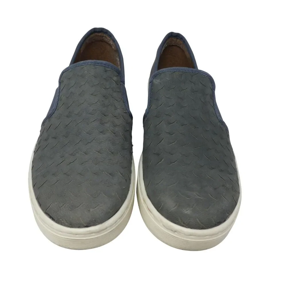 Sofft Blue‎ Leather Slip On Comfort Sneakers Loafers